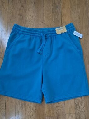 THEREABOUTS BRAND BOY'S TEAL BLUE FLEECE JOGGER SHORTS SIZE XL HUSKY 18H-20H
